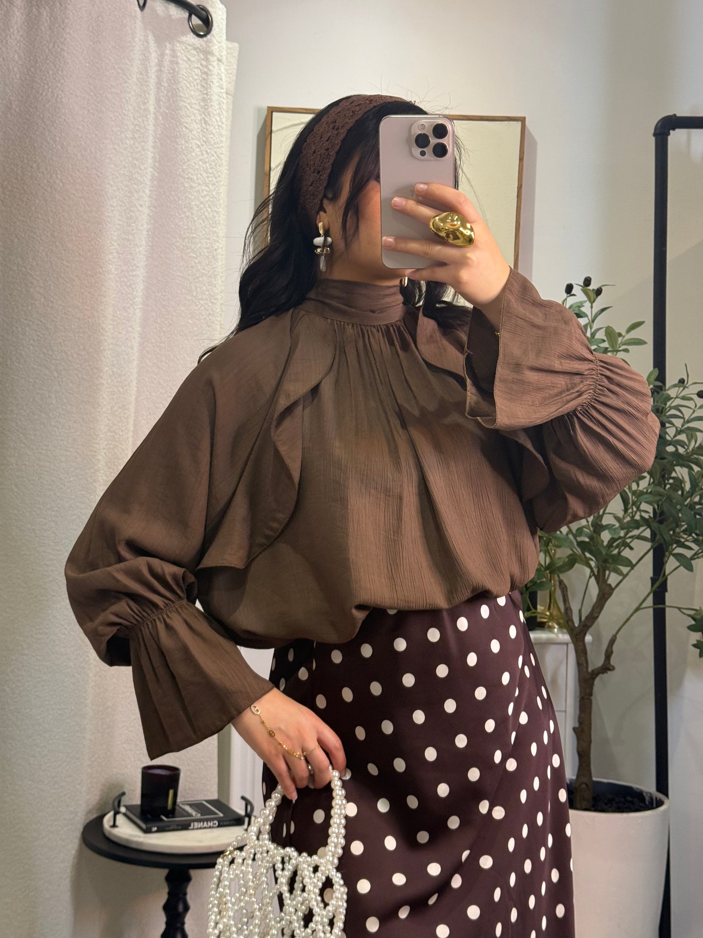 Chemisier Vanilla marron