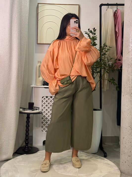 Chemisier Vanilla corail