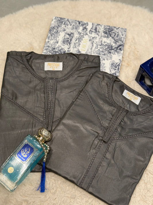 Qamis enfant anthracite