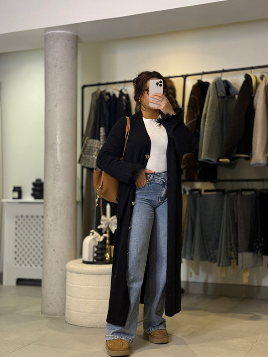 Gilet maxi noir