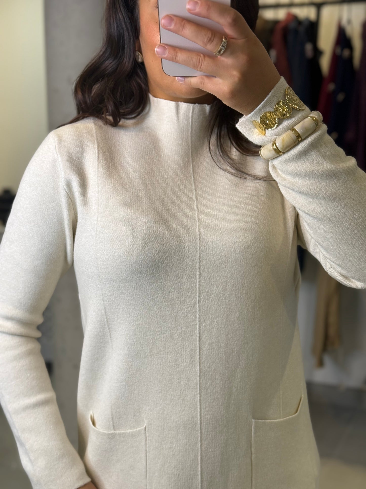 Robe Pull Nissa écru