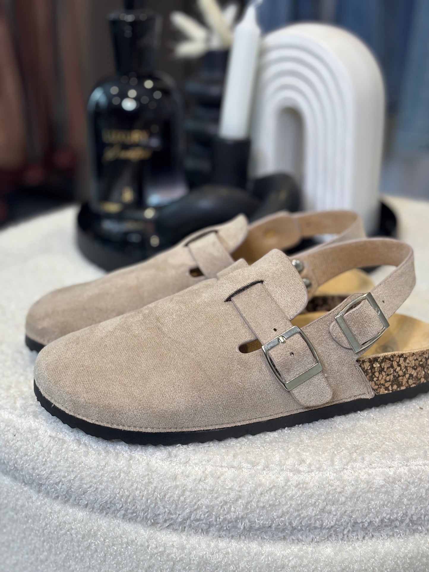 Mules à sangles