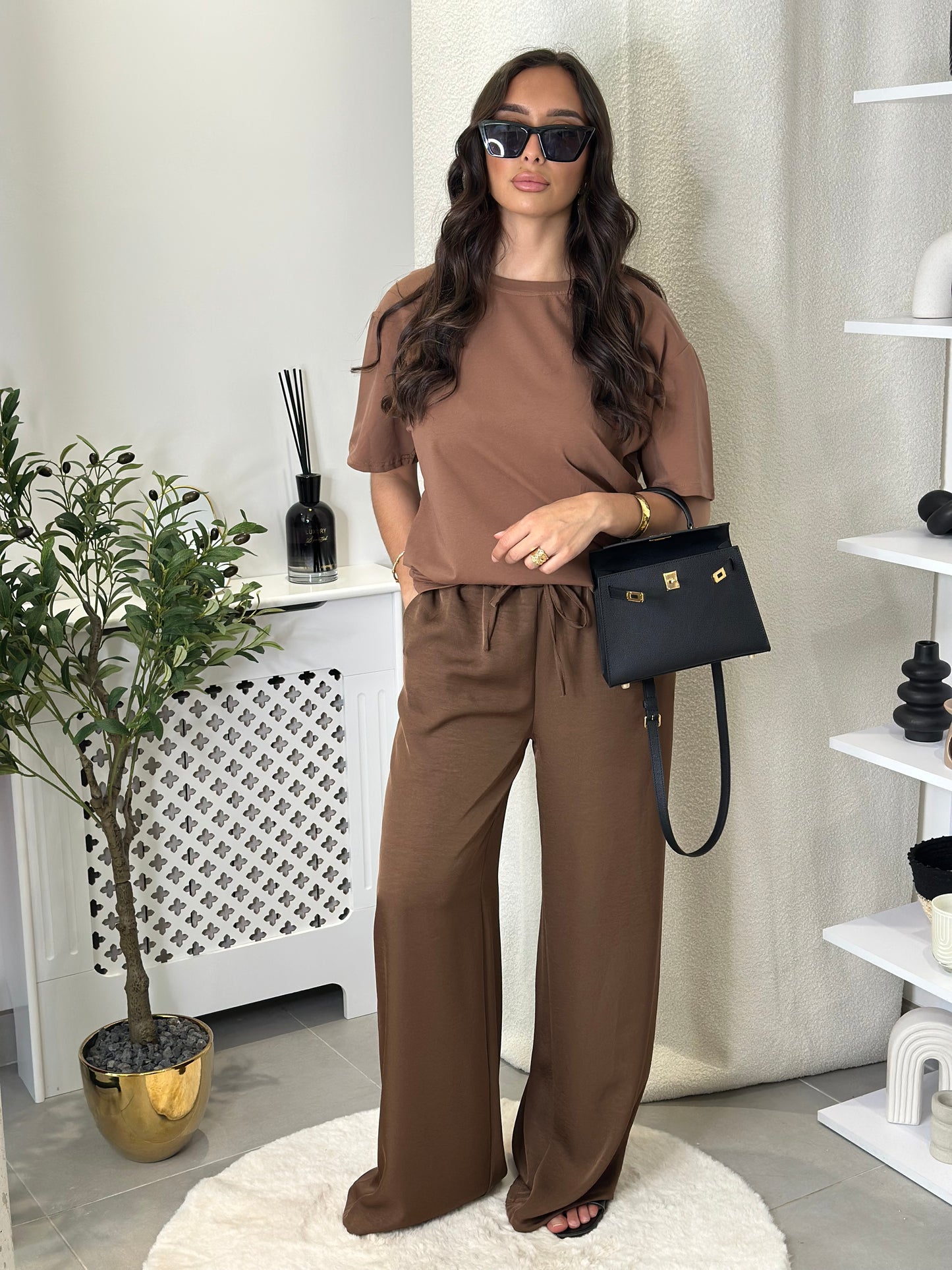 T-shirt marron