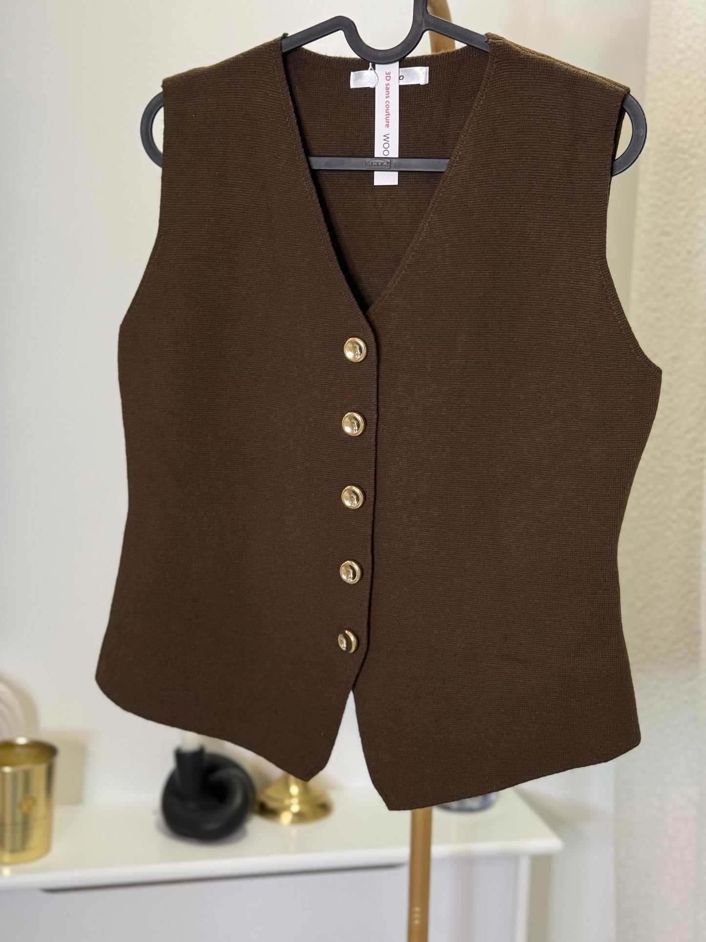 Gilet Anita marron