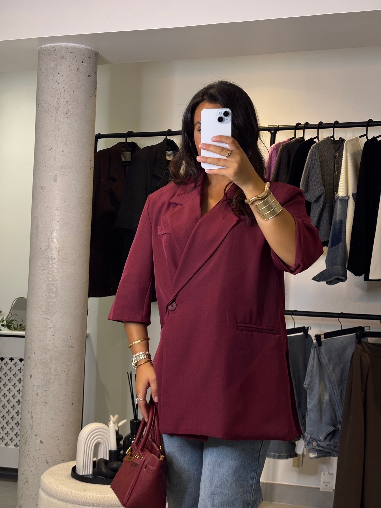 Blazer Clara bordeaux