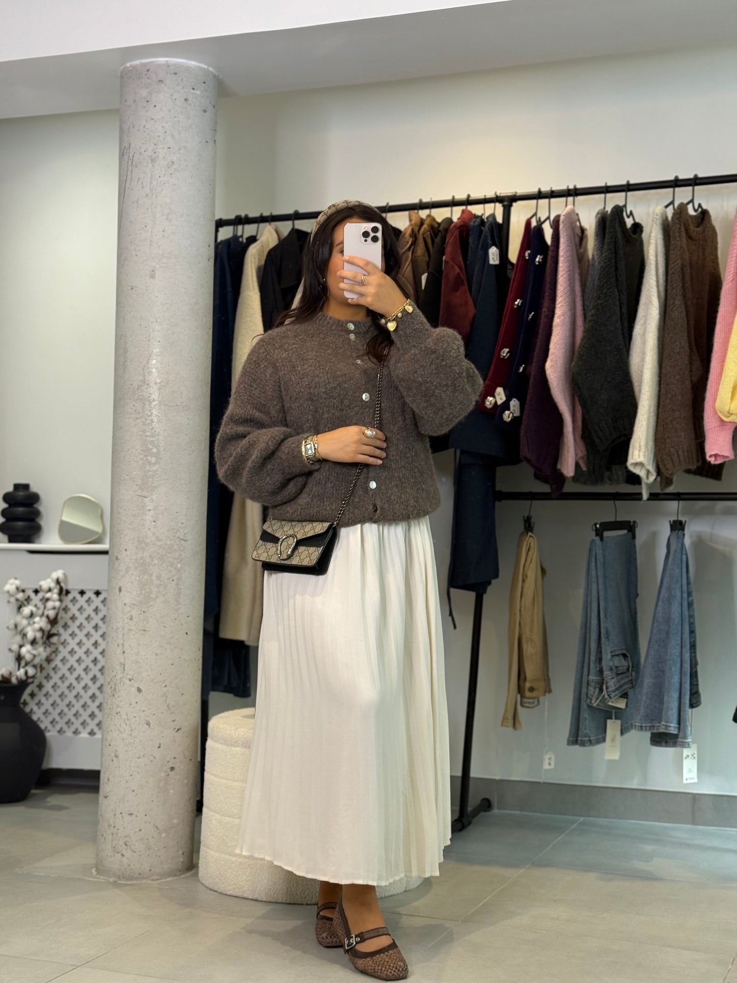 Gilet Mina taupe
