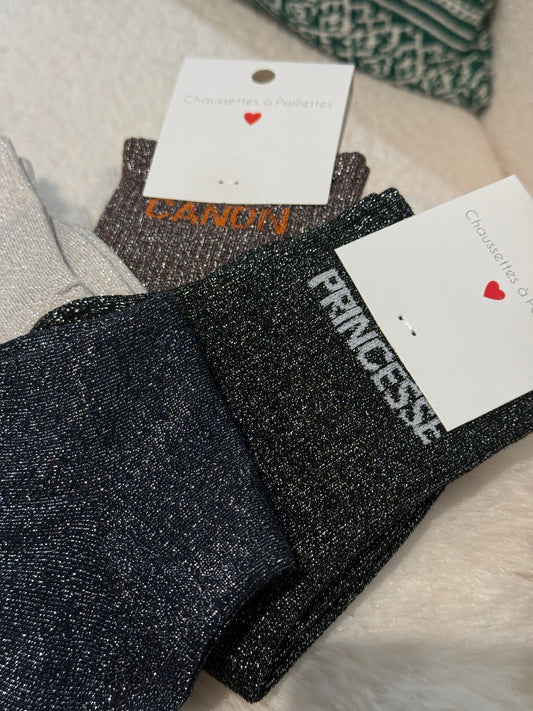 Chaussettes à paillettes Princesse