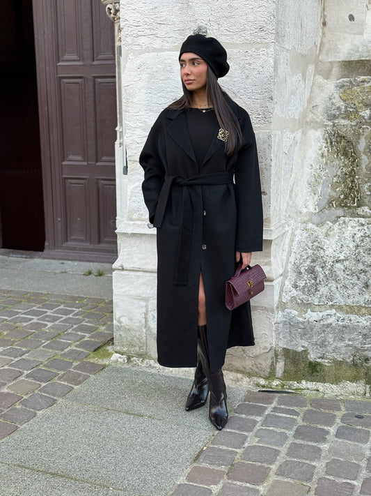 Manteau PRENIUM laine noir