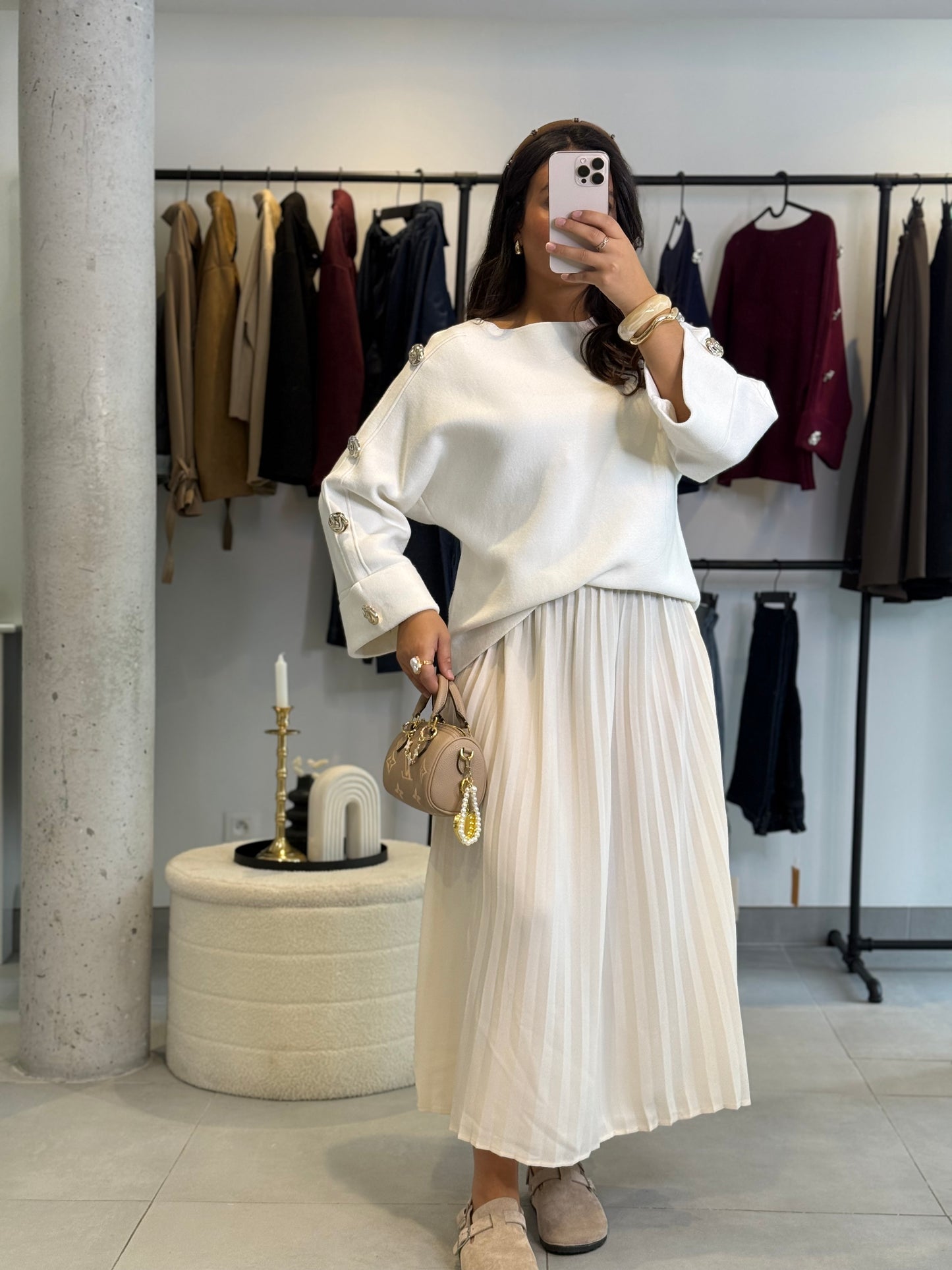 Pull Mery blanc