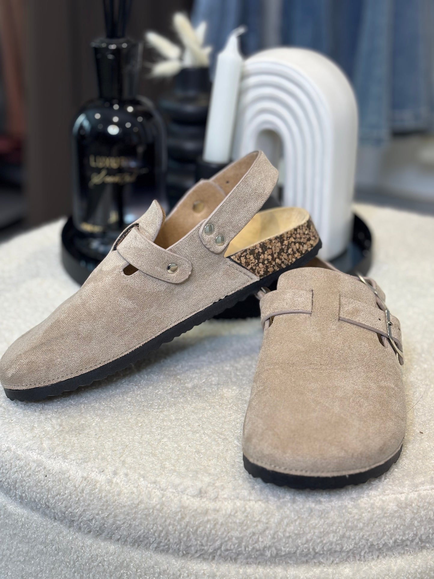 Mules à sangles