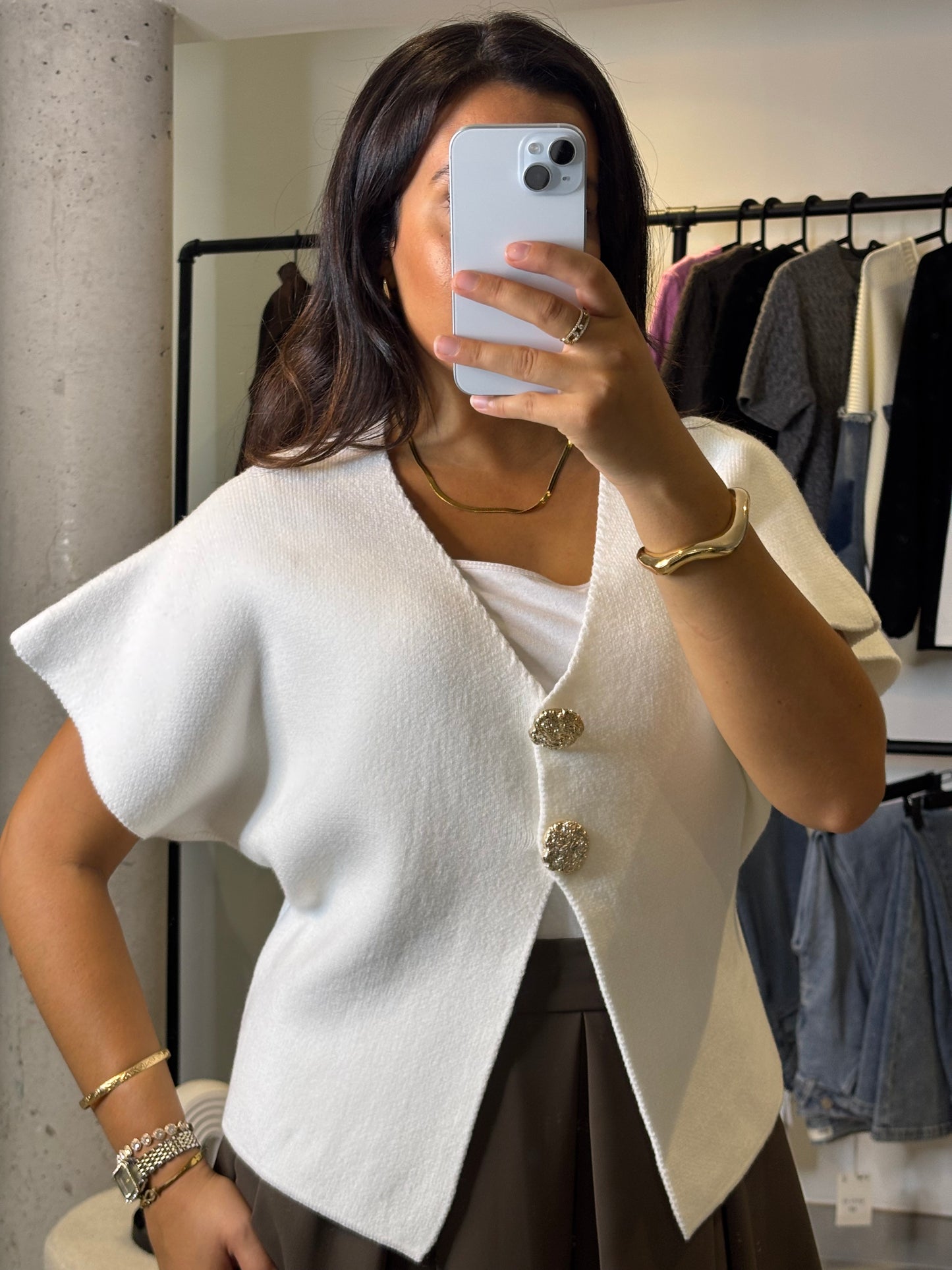 Gilet Milky blanc