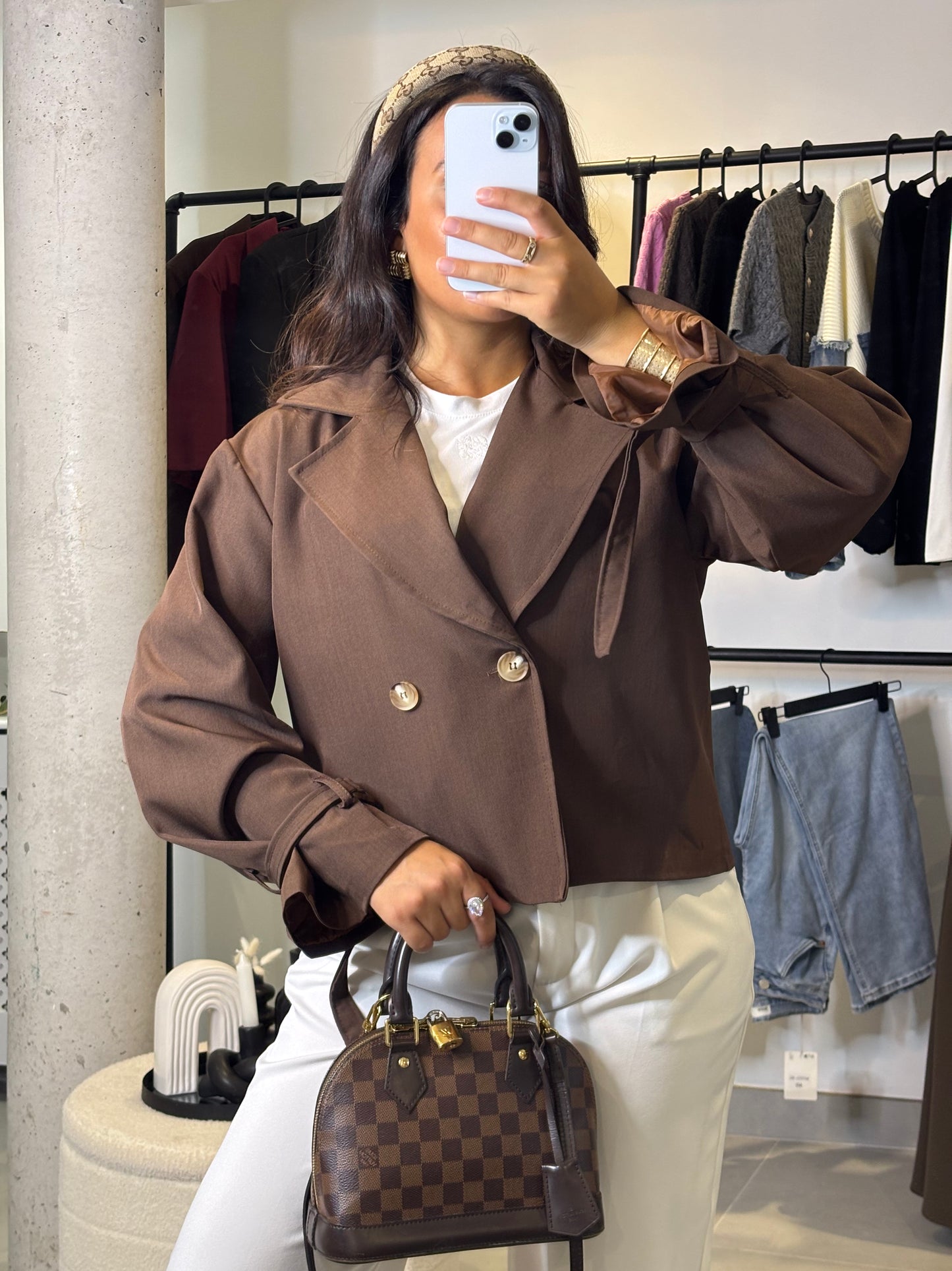 Trench Léane marron