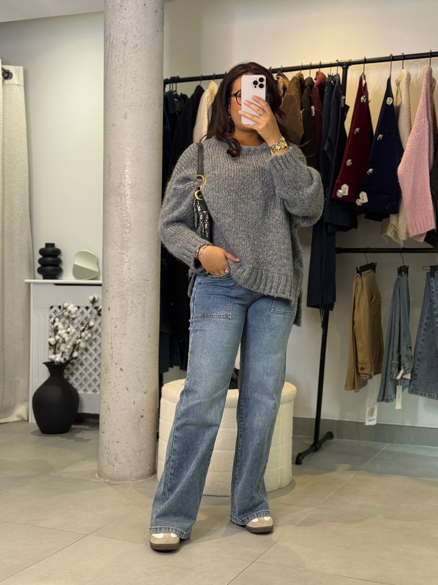 Pull Gaby gris