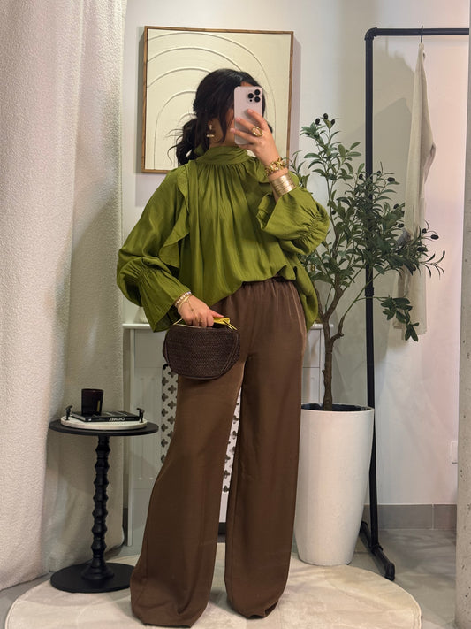 Chemisier Vanilla olive