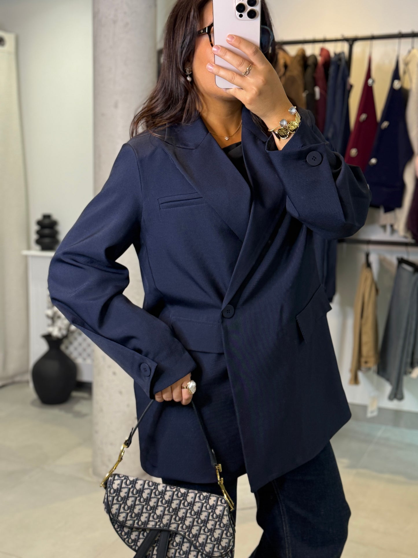 Blazer Nelly bleu marine