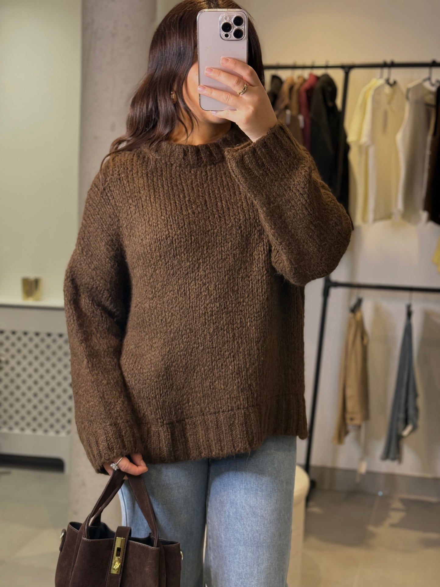 Pull Gaby chocolat