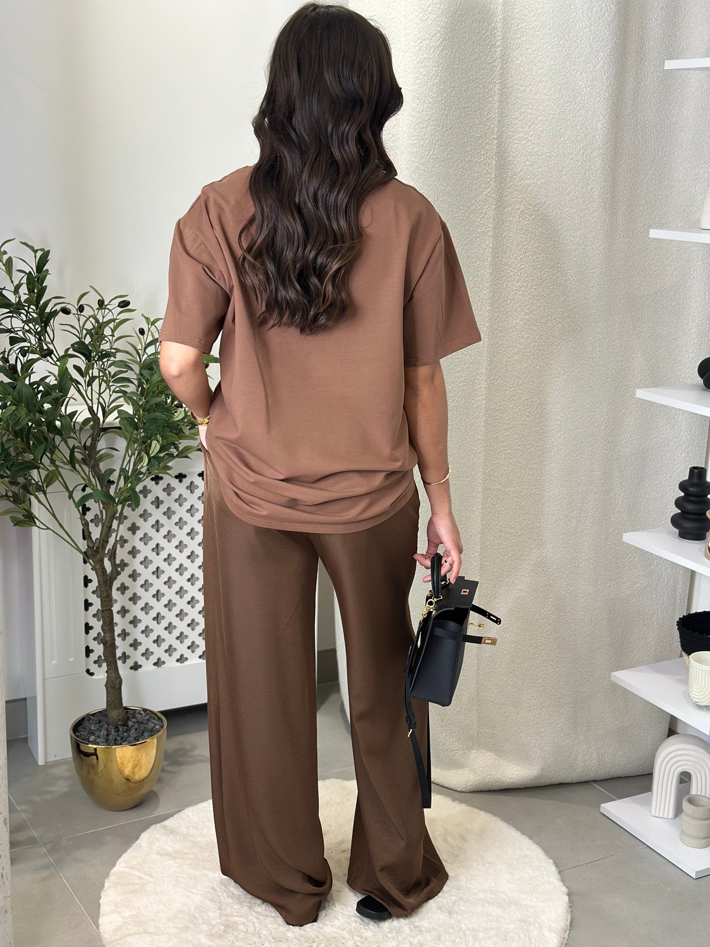 T-shirt marron