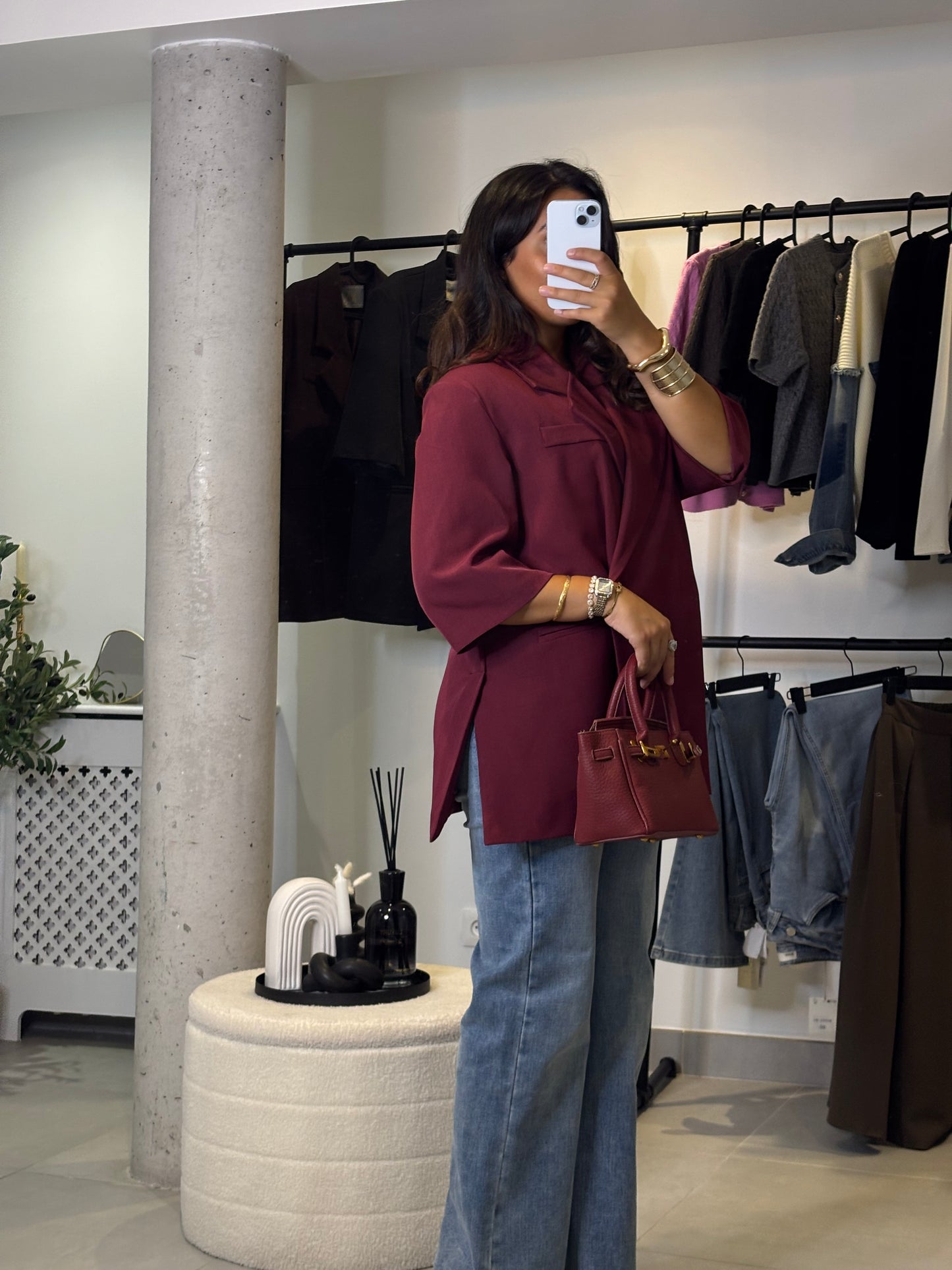 Blazer Clara bordeaux