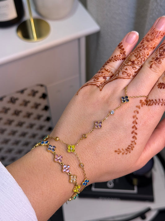 Chaîne de main Dilara multicolore