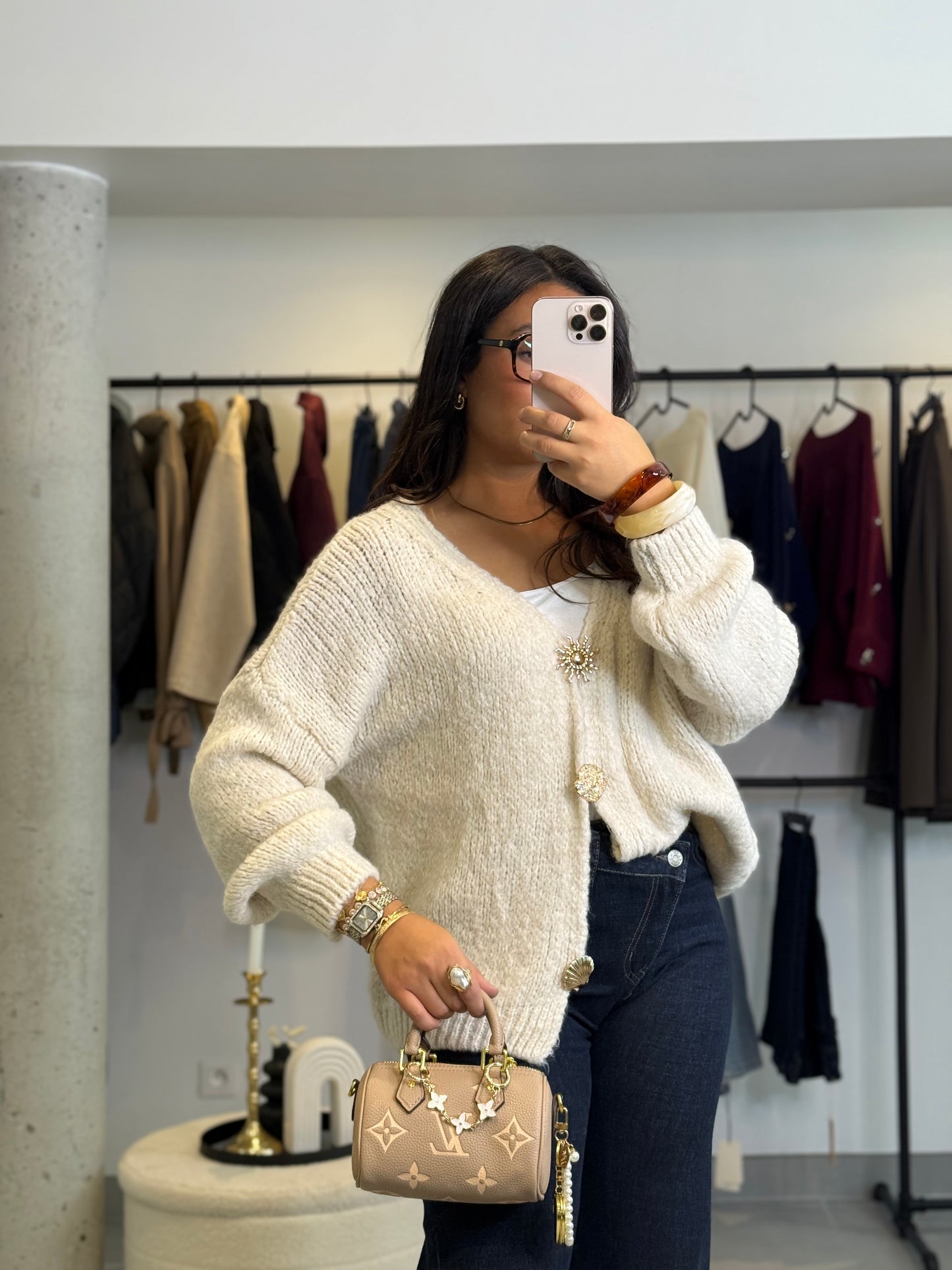 Gilet Stella écru