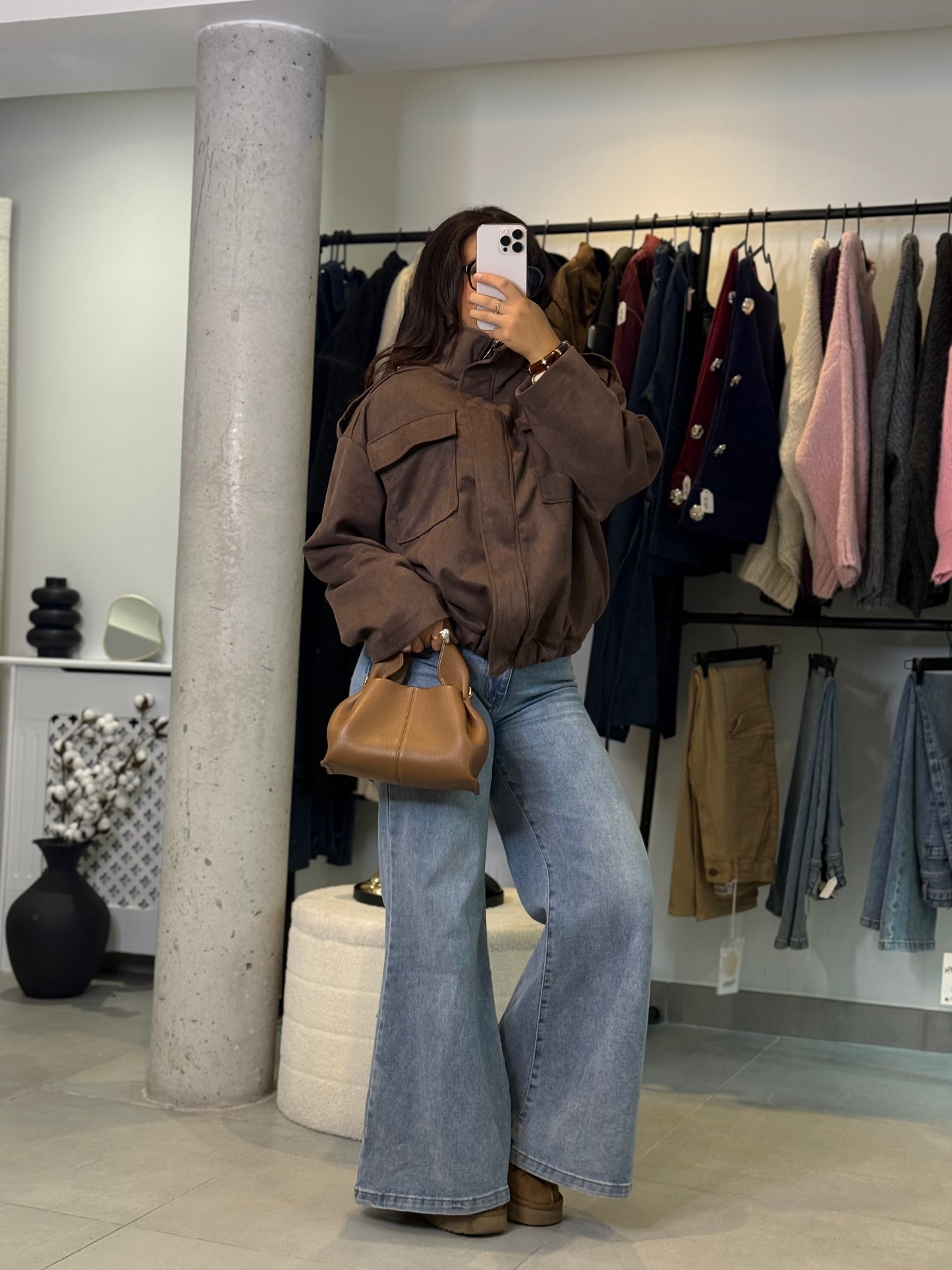 Blouson Emy marron