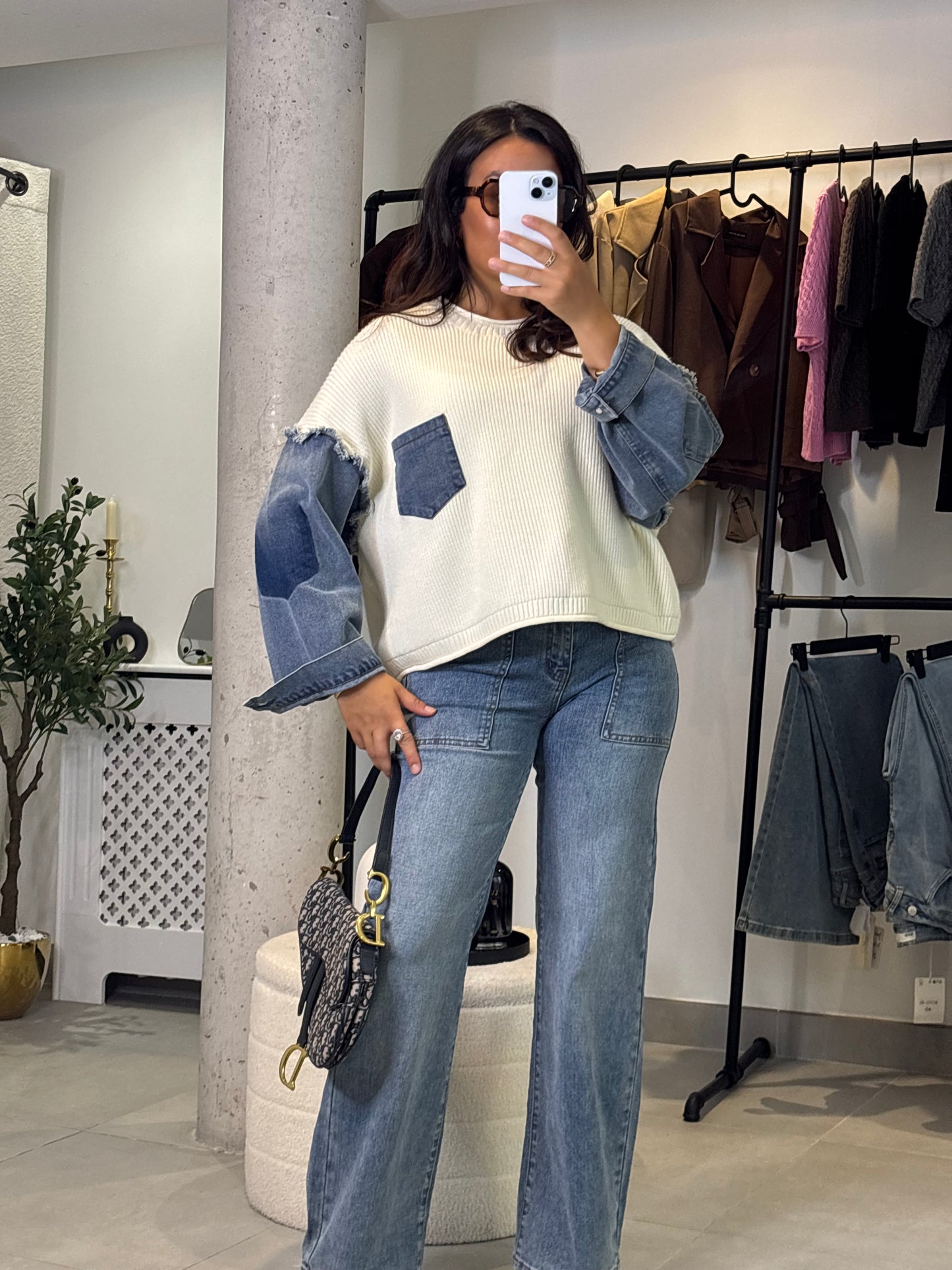 Pull jean oversize