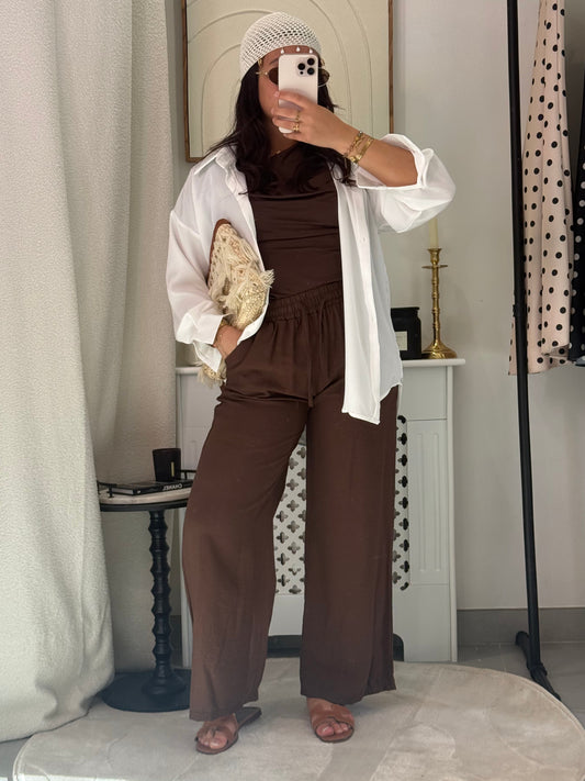 Pantalon Lynn marron