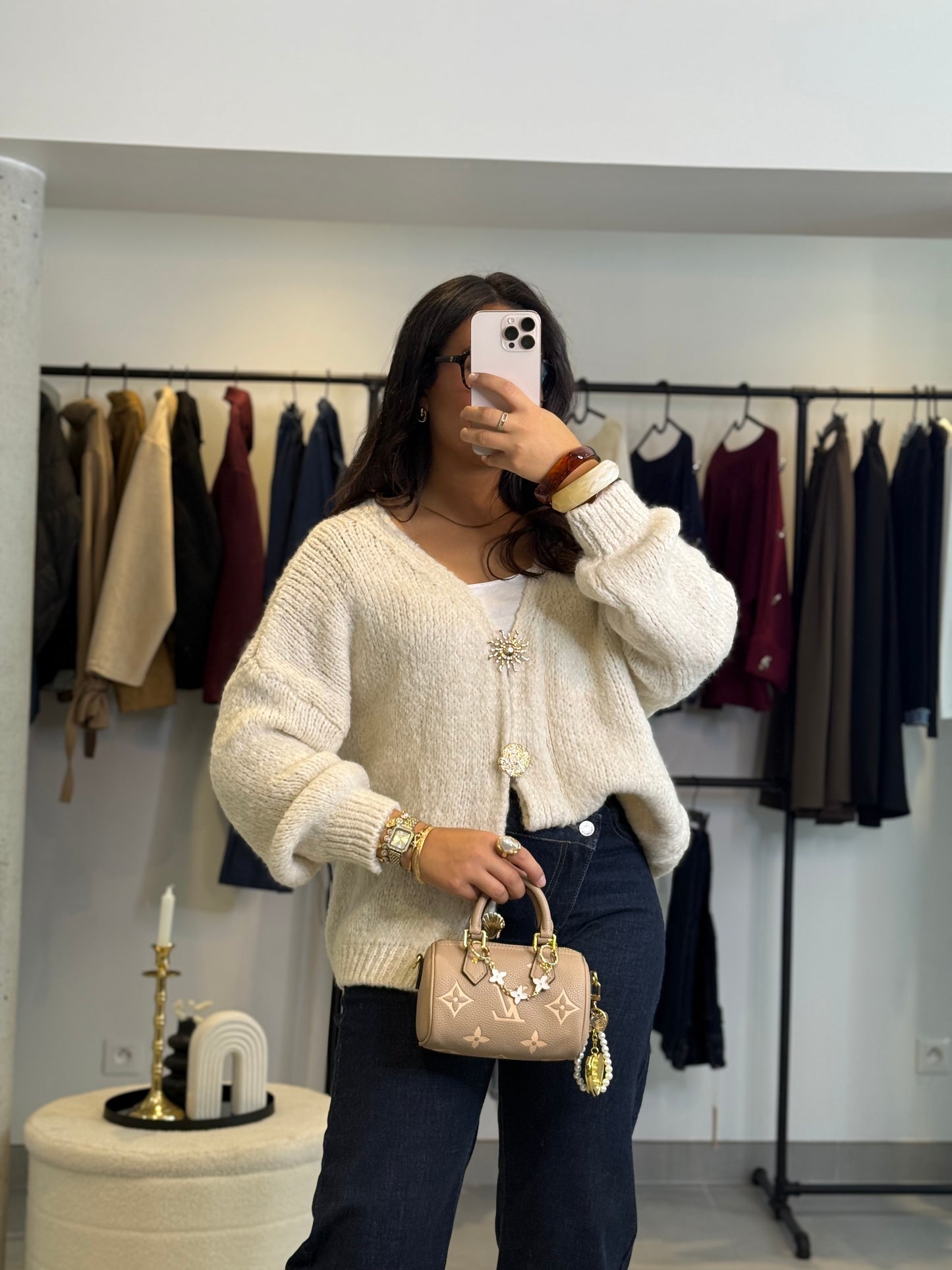 Gilet Stella écru