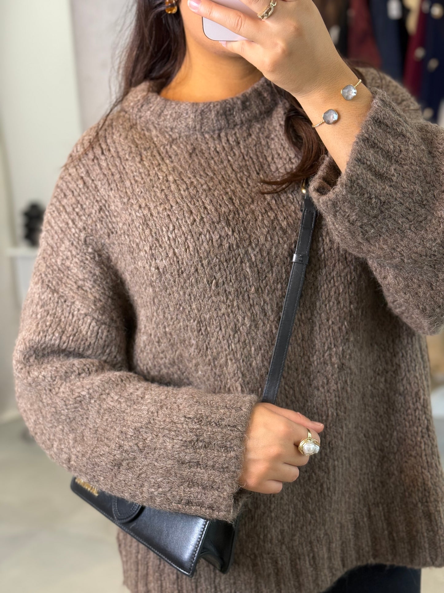 Pull Gaby taupe