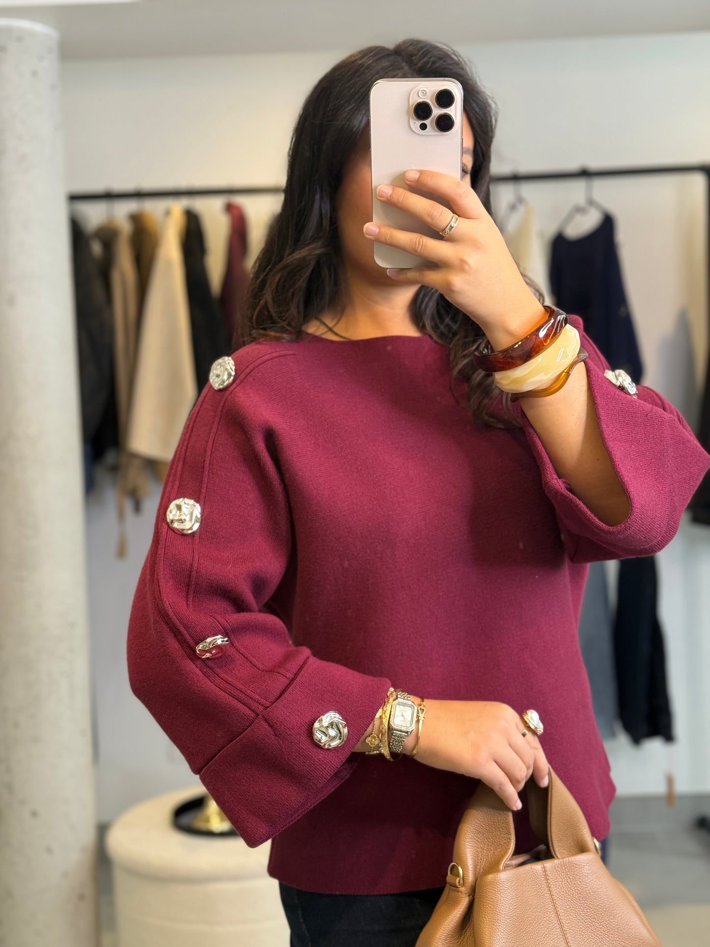 Pull Mery Bordeaux