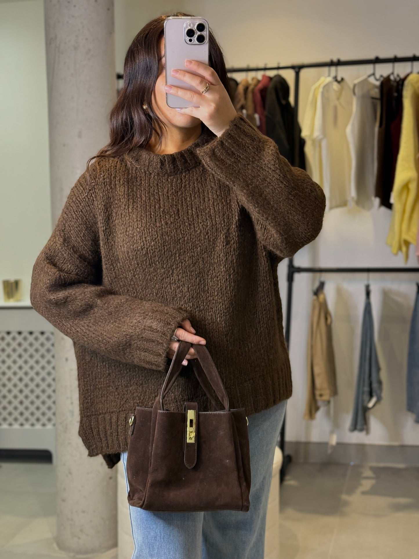 Pull Gaby chocolat
