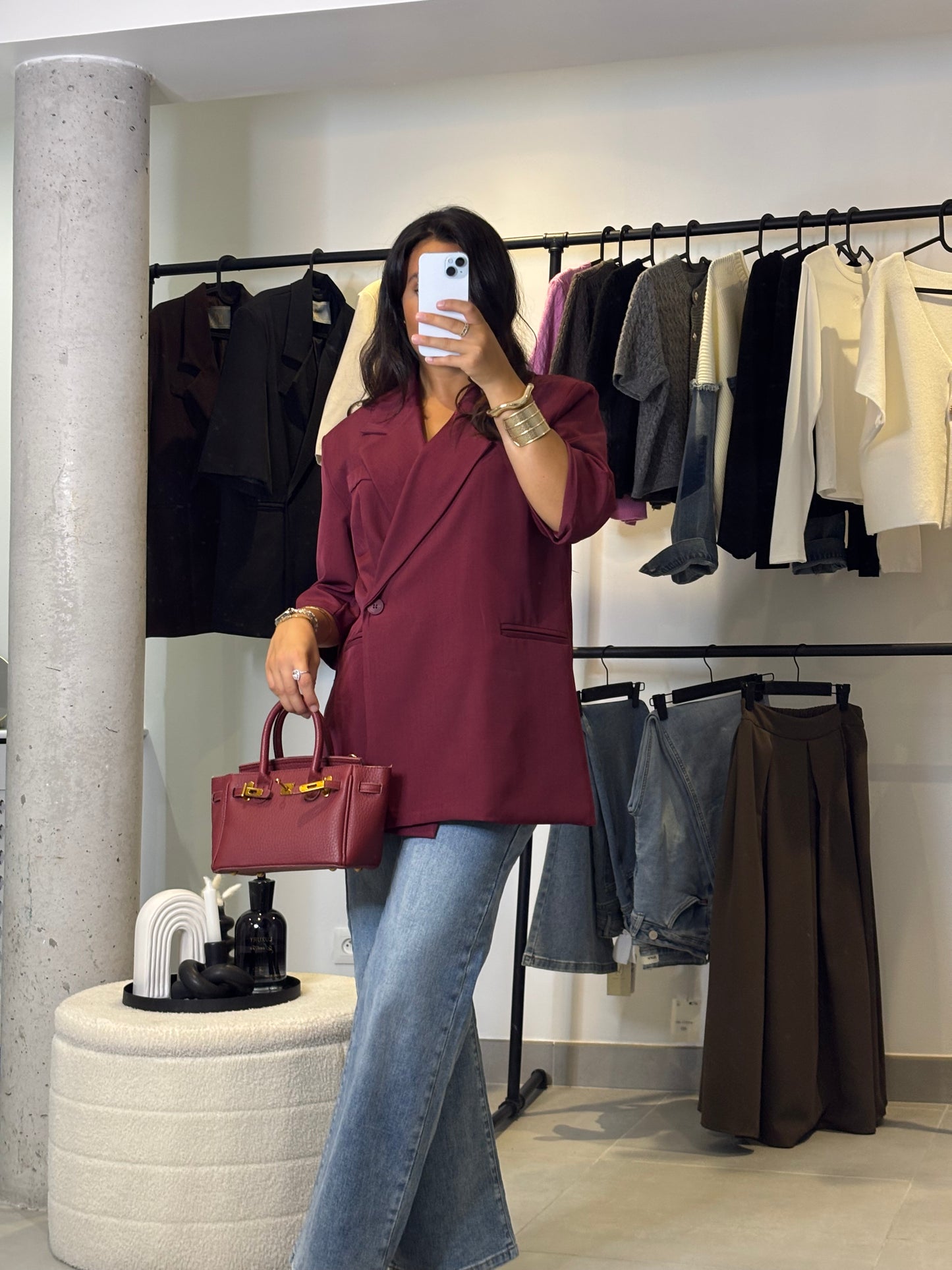 Blazer Clara bordeaux