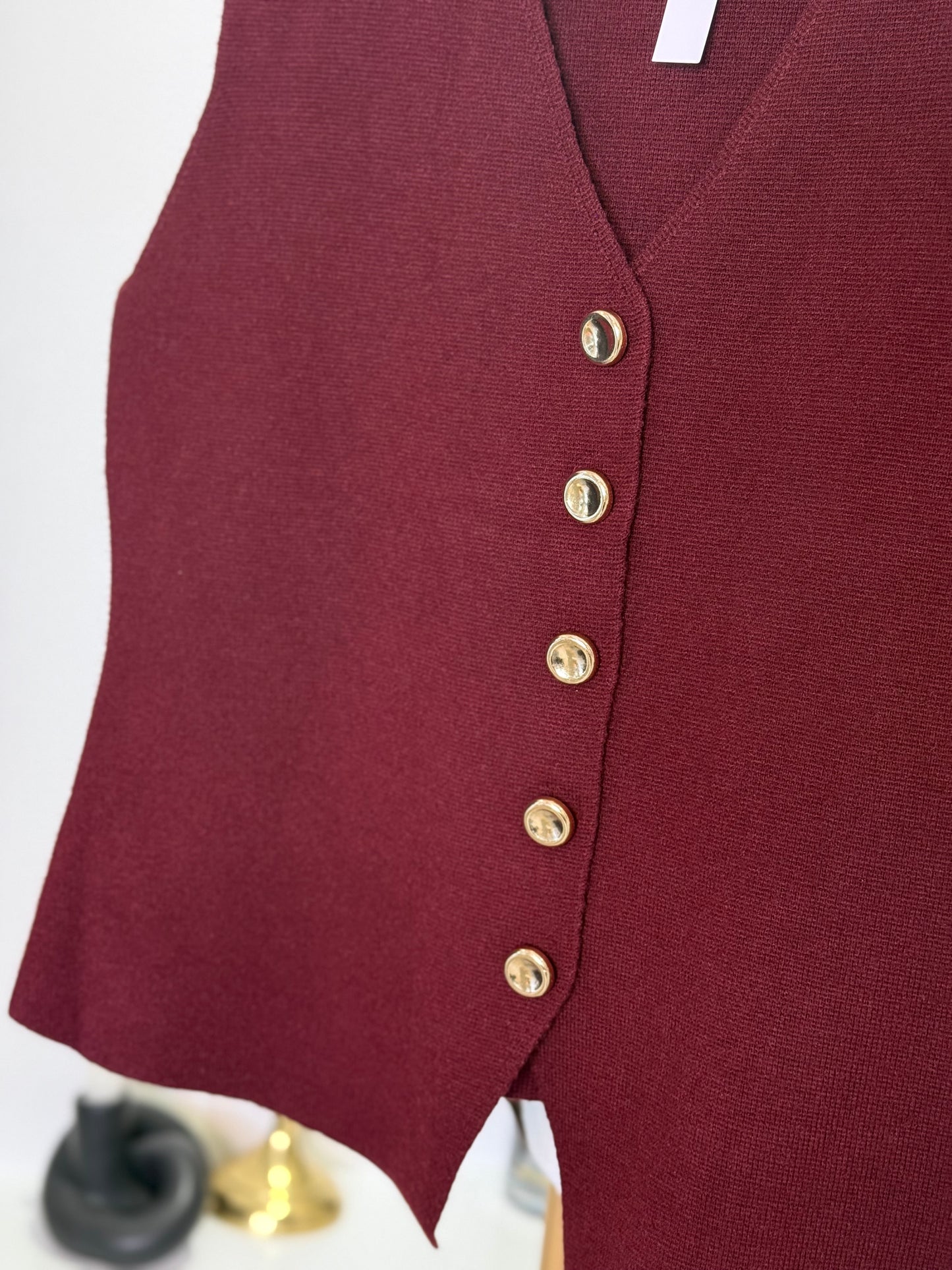 Gilet Anita bordeaux