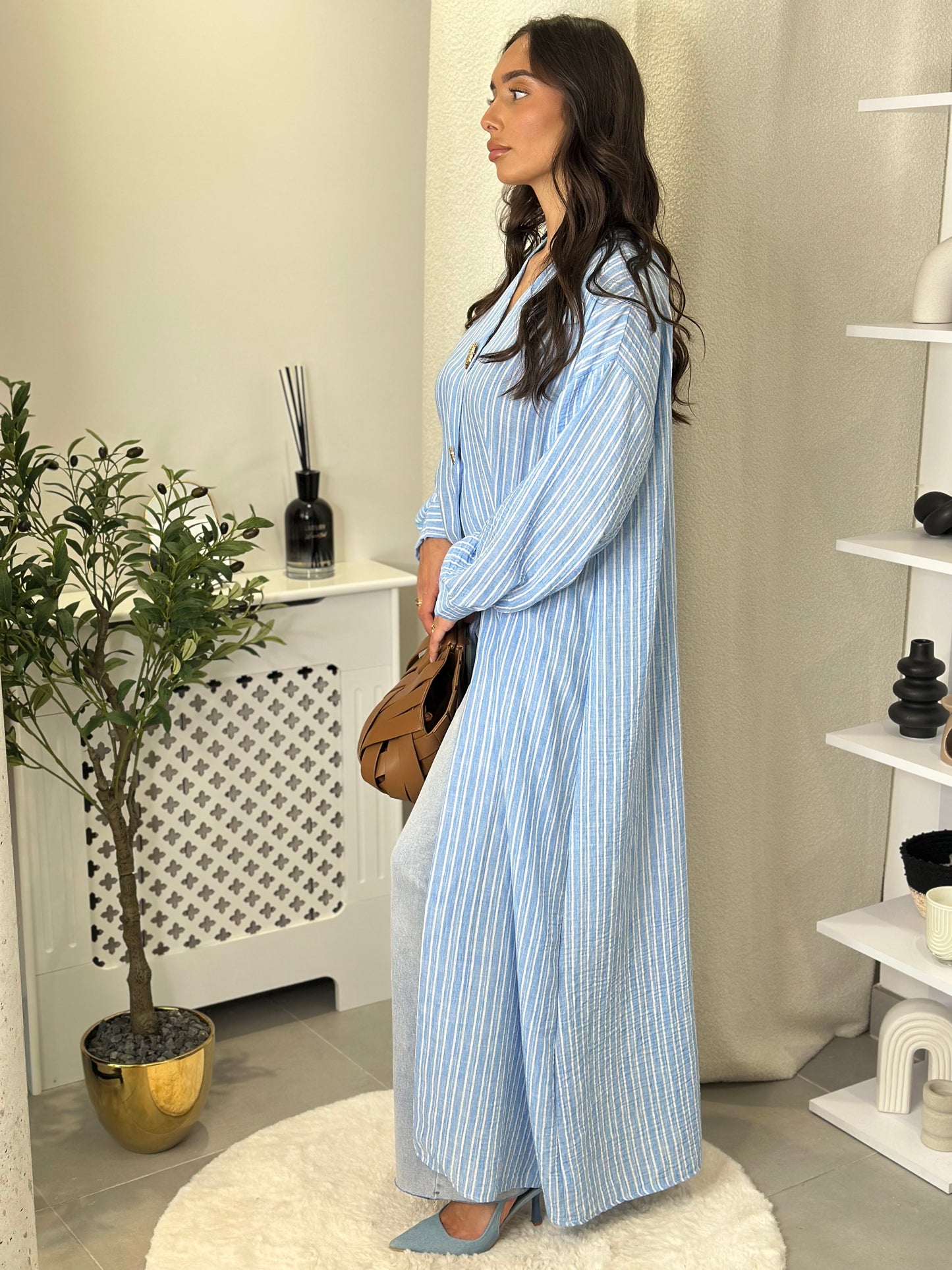 Kimono Carmen bleu
