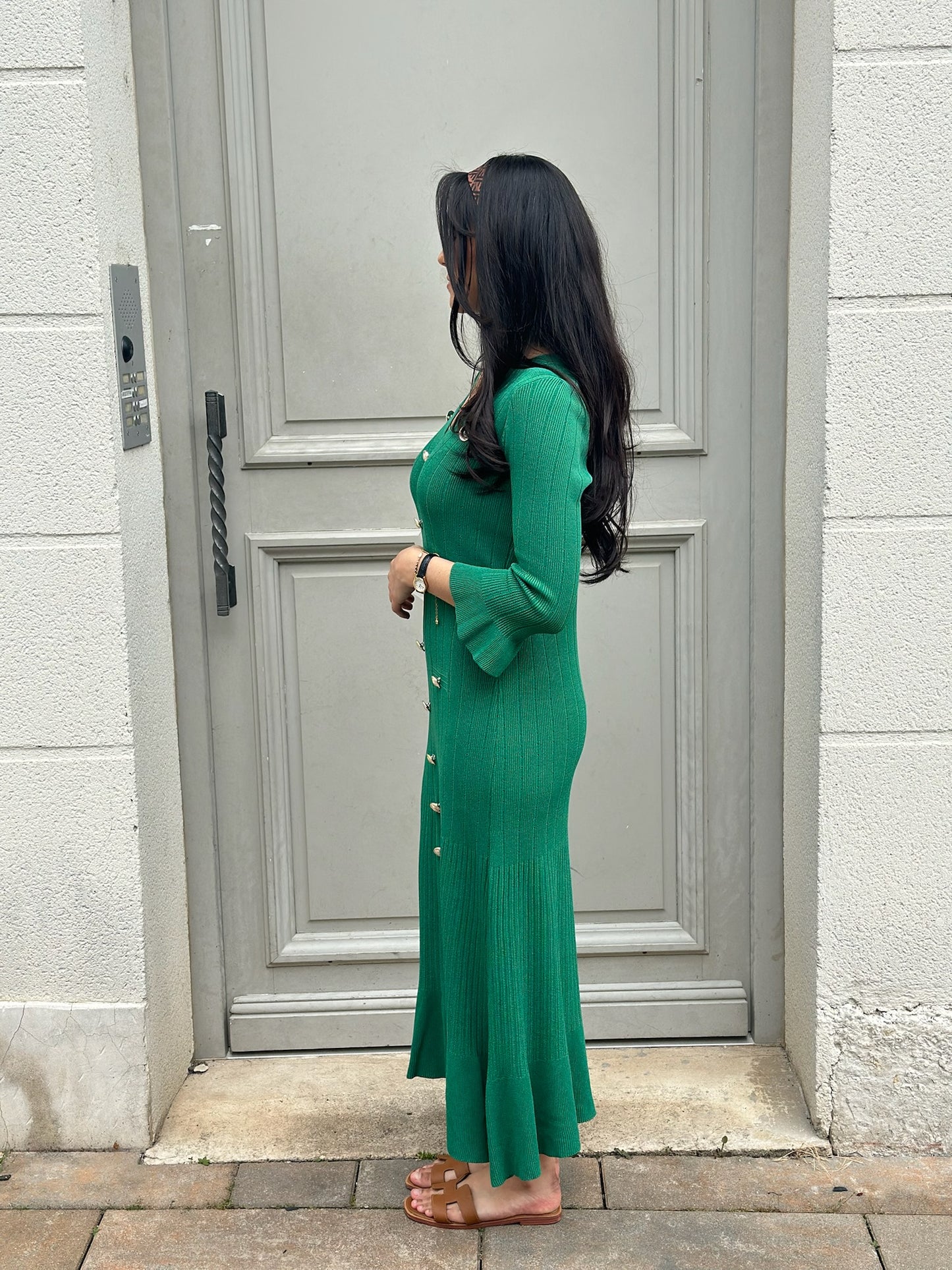 Robe dupe Sandro verte