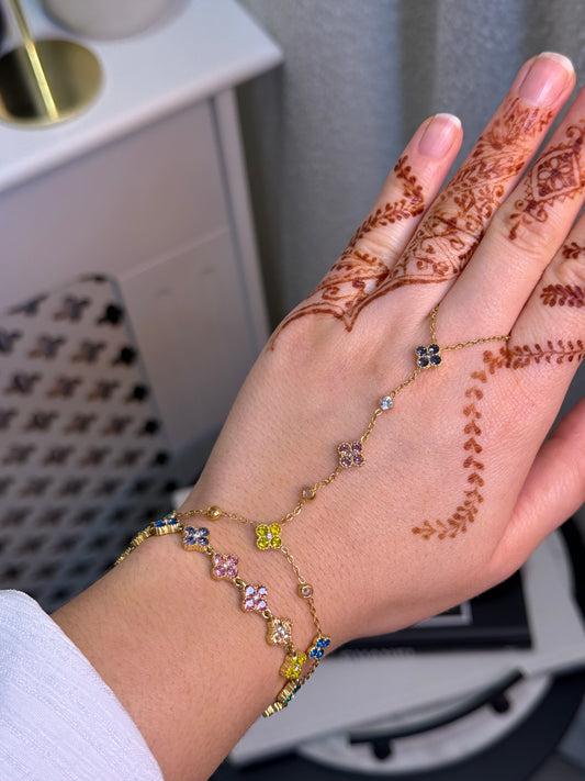 Chaîne de main Dilara multicolore