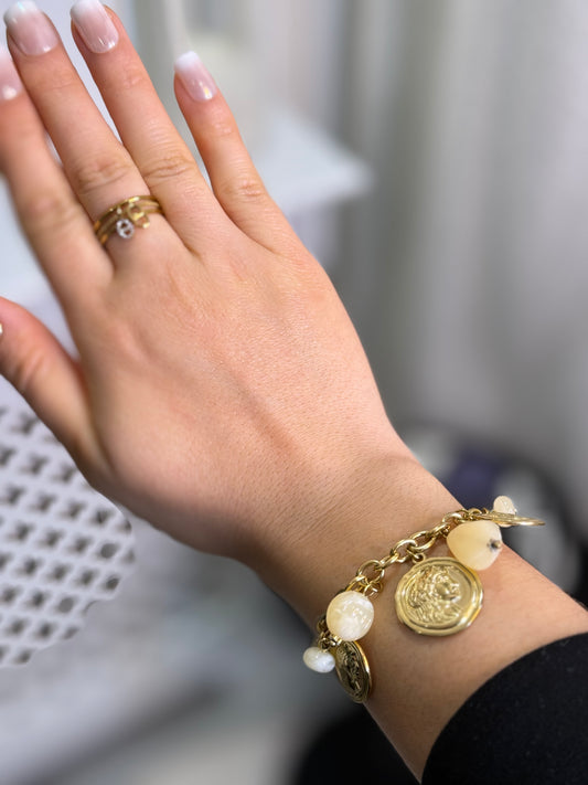 Bracelet Breloques Ivoire