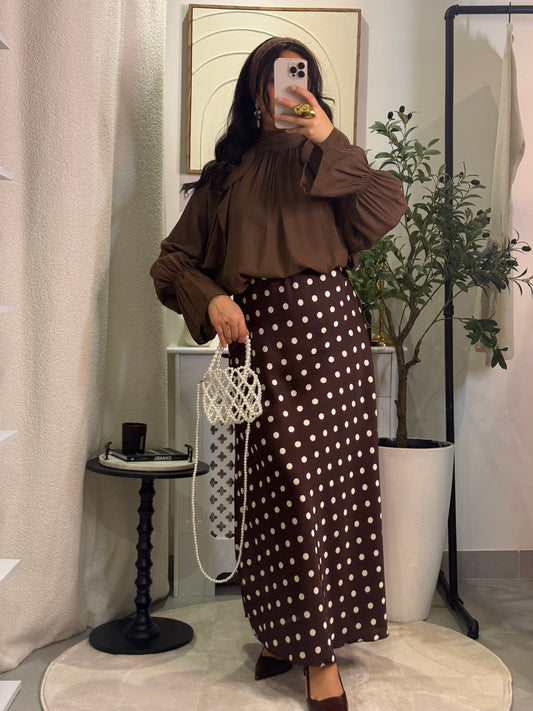 Chemisier Vanilla marron