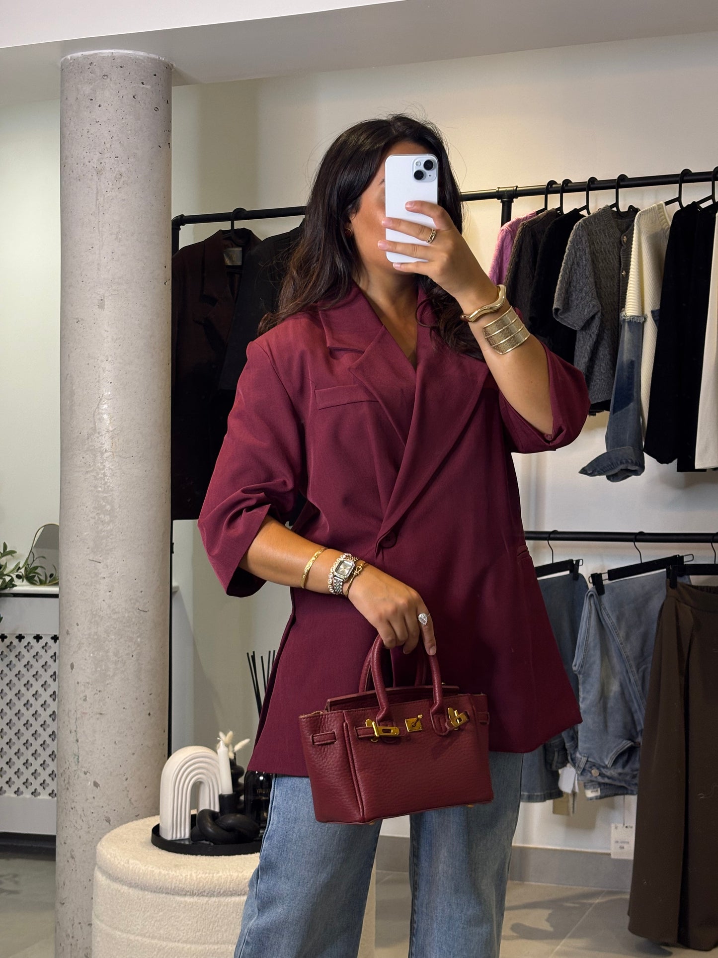 Blazer Clara bordeaux