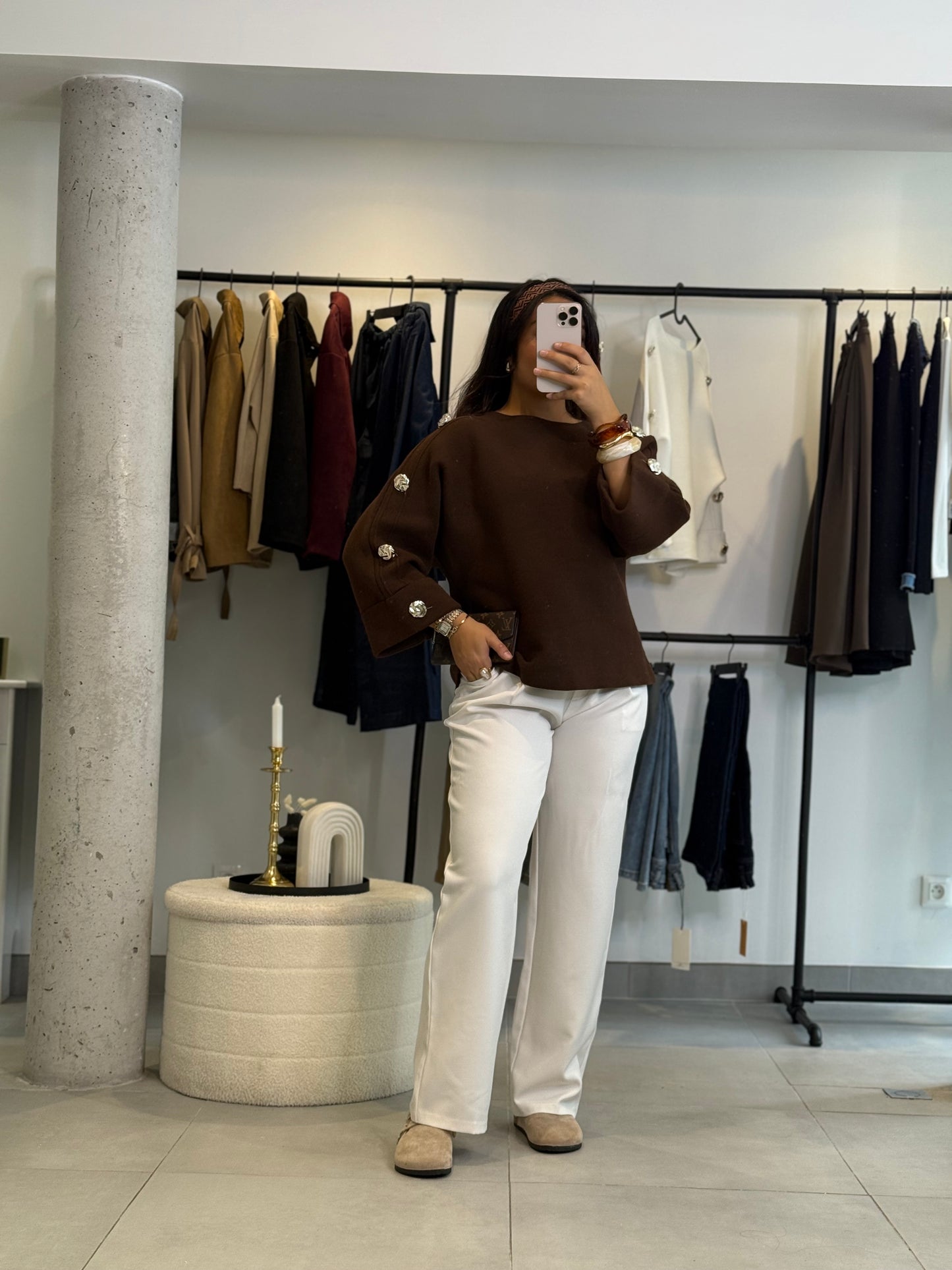 Pull Mery marron
