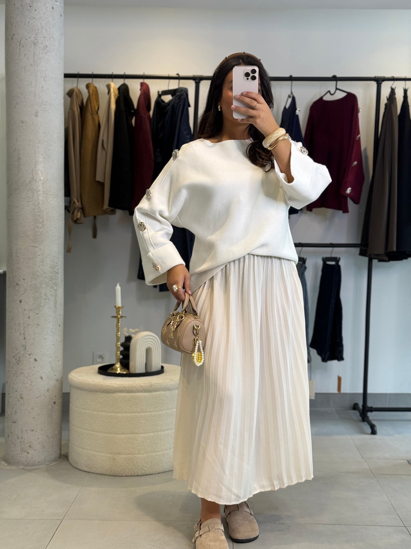 Pull Mery blanc
