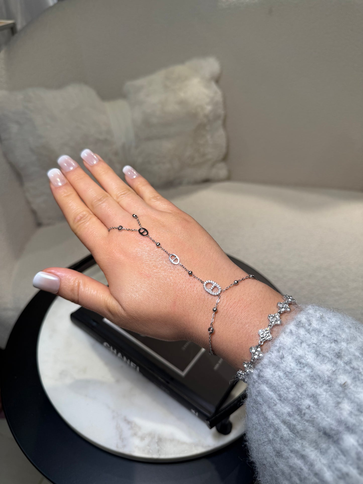 Chaîne de main Cristina argent