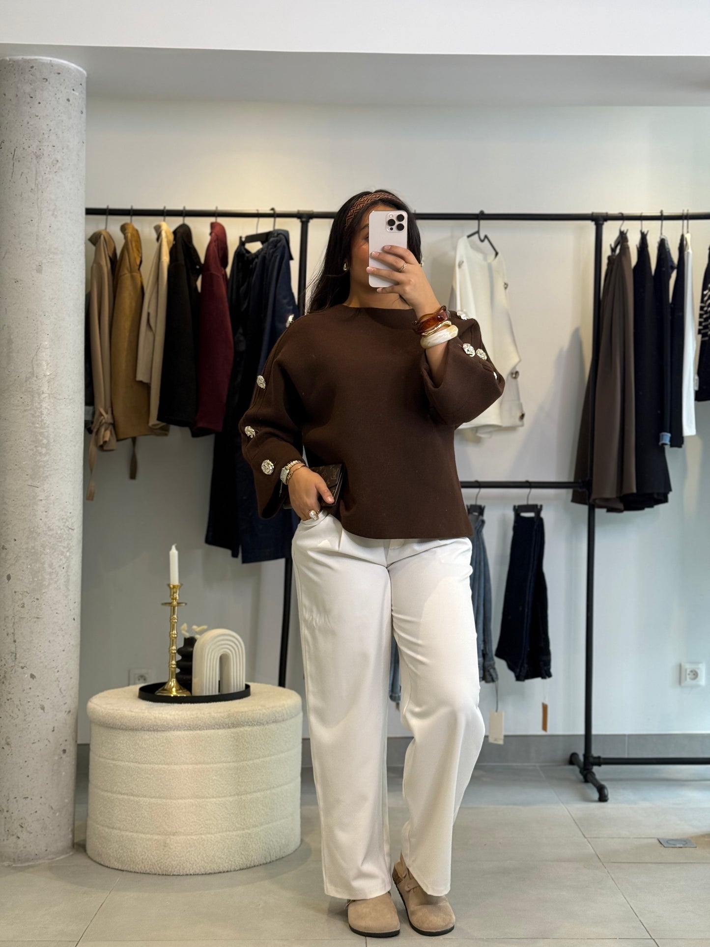 Pull Mery marron