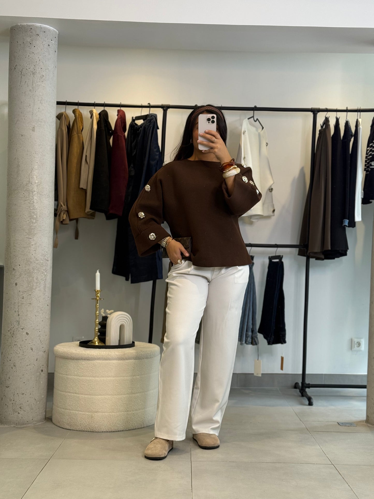 Pull Mery marron