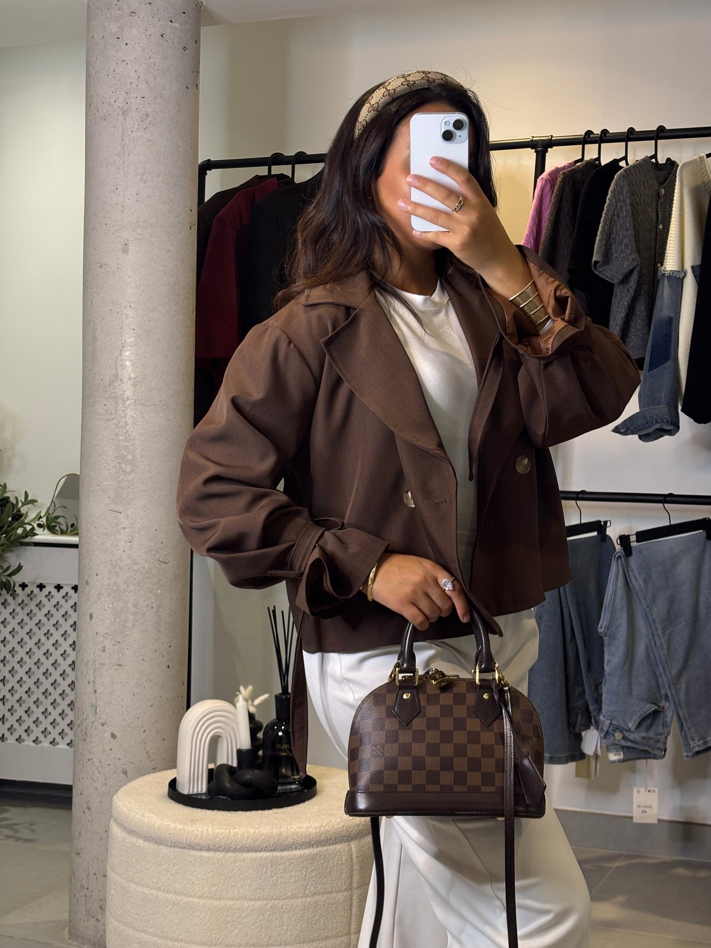 Trench Léane marron