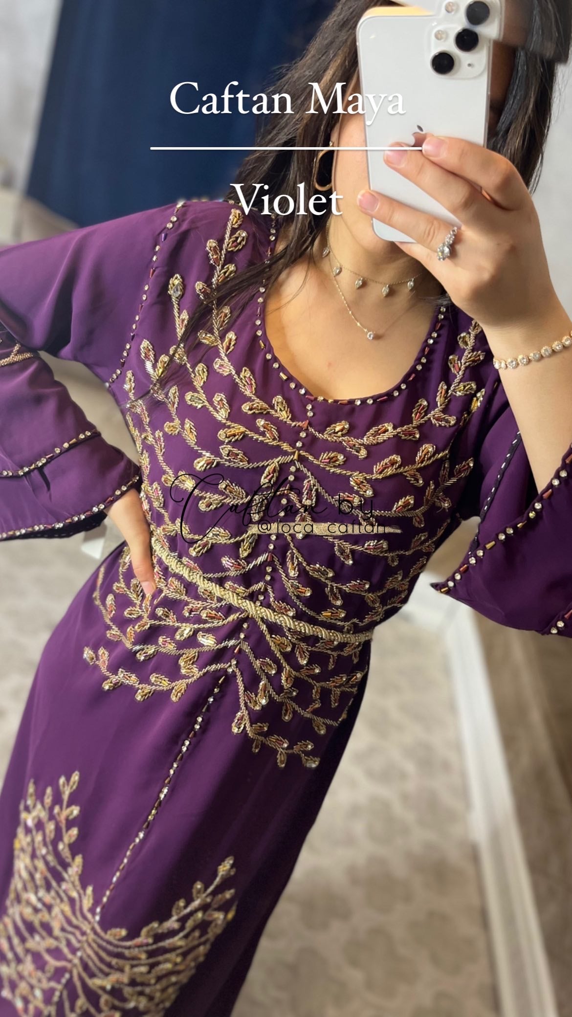 Caftan Miya Prune