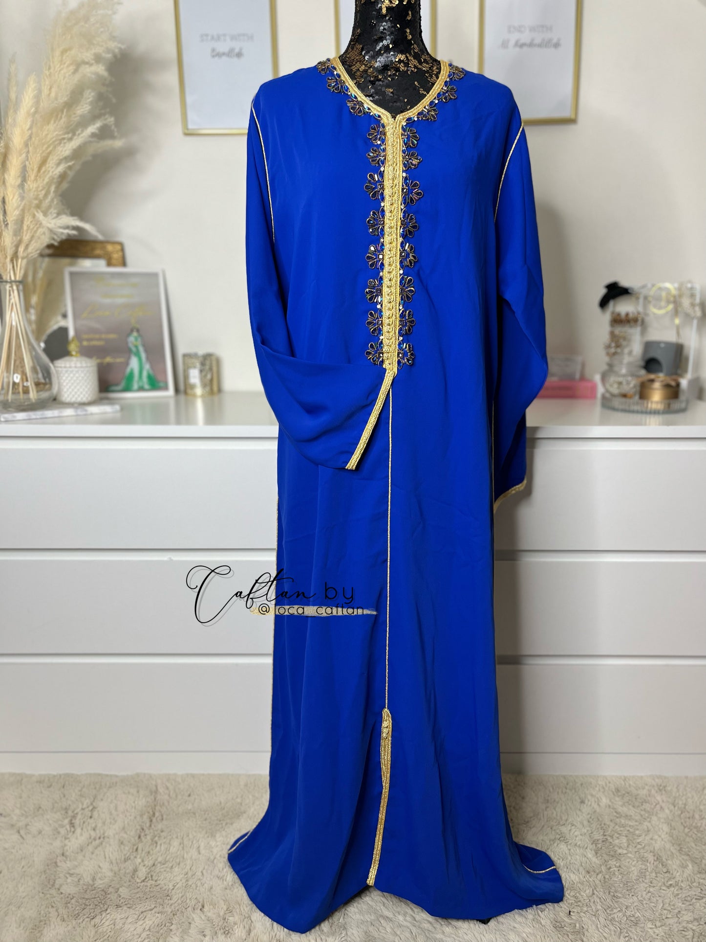 Caftan Inaya Bleu roi