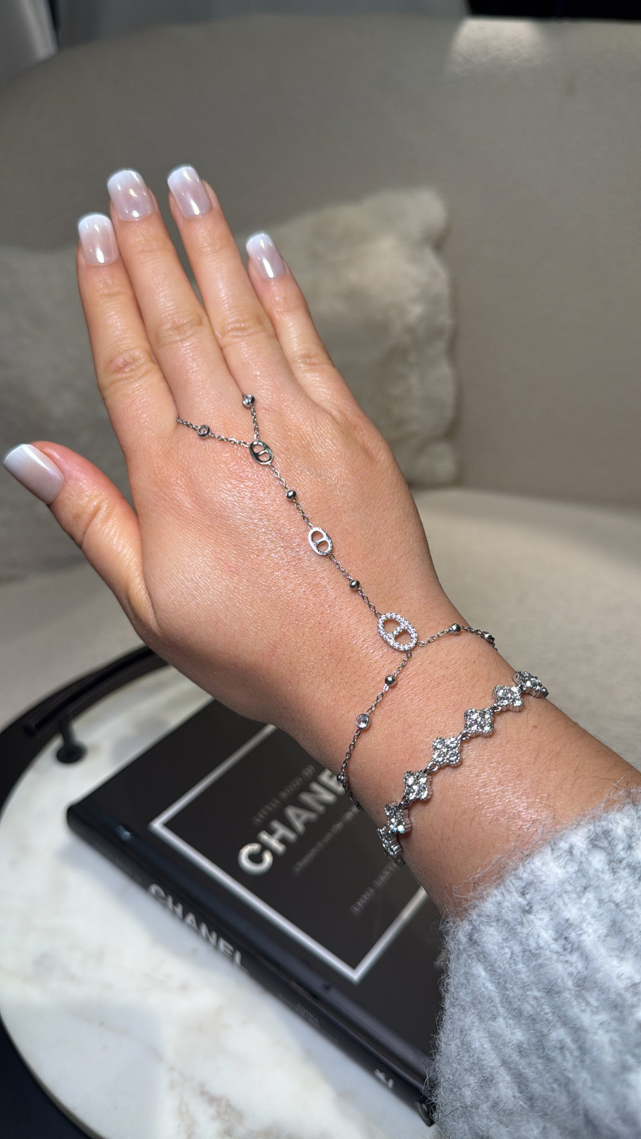 Chaîne de main Cristina argent