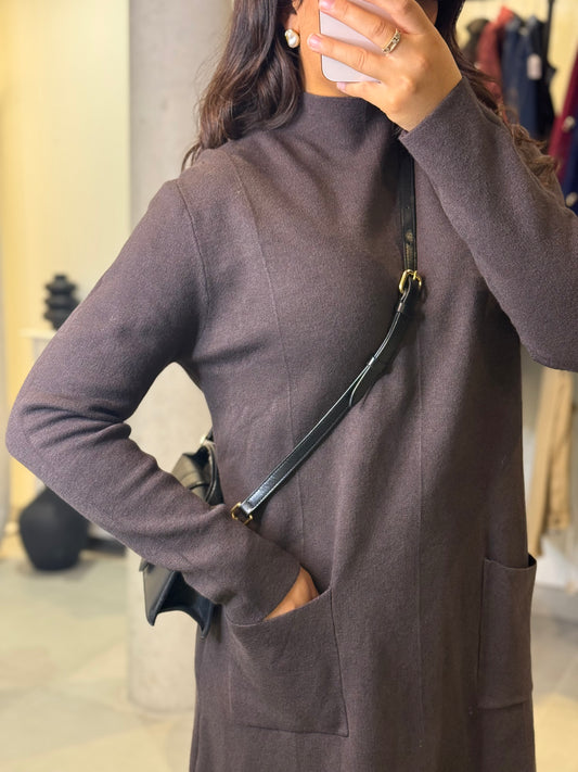 Robe Pull Nissa chocolat