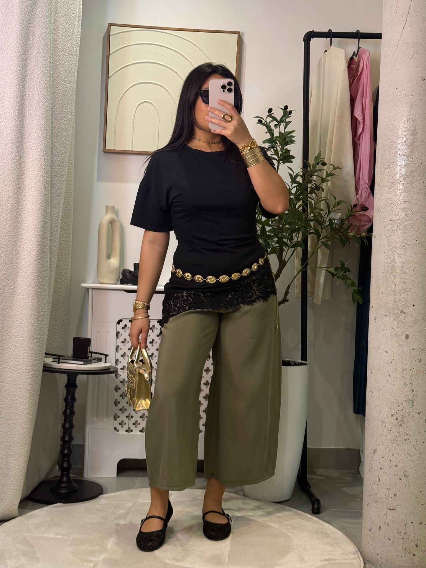 Pantalon 3/4 kaki